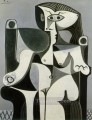 Mujer sentada Jacqueline 1962 cubista Pablo Picasso